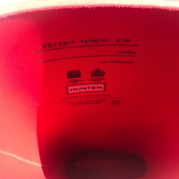 Hunter Hot Pink Wellies Rain Rubber Boots - Picture 5 of 8